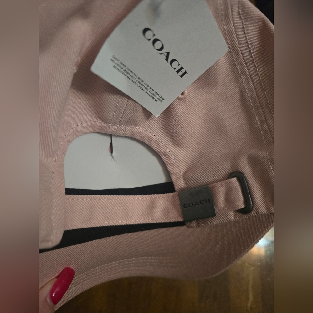 Coach Pink Baseball Cap - Picture 2 of 4
